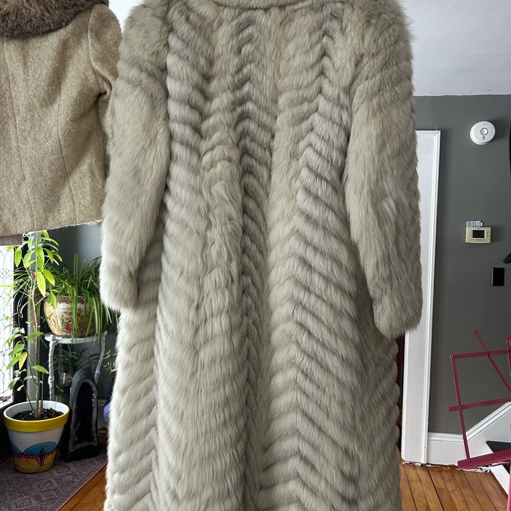Saga (Neiman Marcus )Cream Fur Jacket View 4
